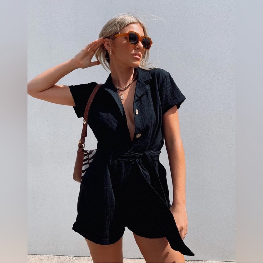 Princess Polly Black Romper